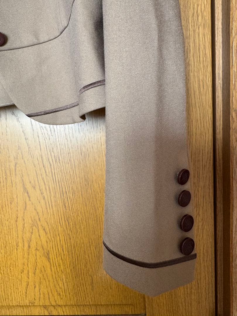 Tnewties うちで晩御飯食べていきなよ ジャケット Brown Sサイズ