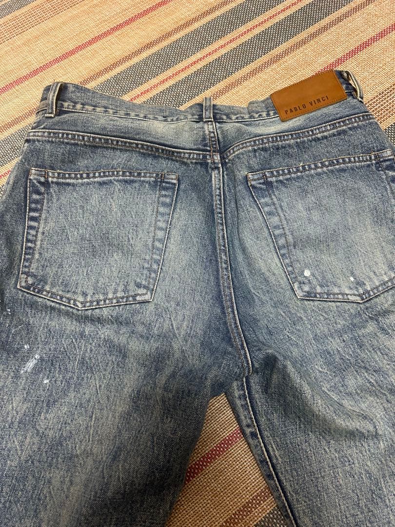 PABLO VINCI Scratch remake denim pants S
