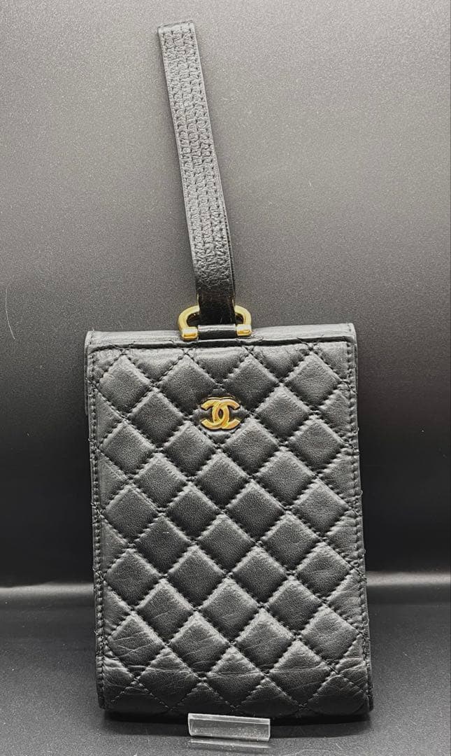 CHANEL ブラック キルティング 二つ折り財布 ミニバッグ CHANEL（シャネル） 二つ折り財布 AP4652 B10583 MATELASSE マトラッセ