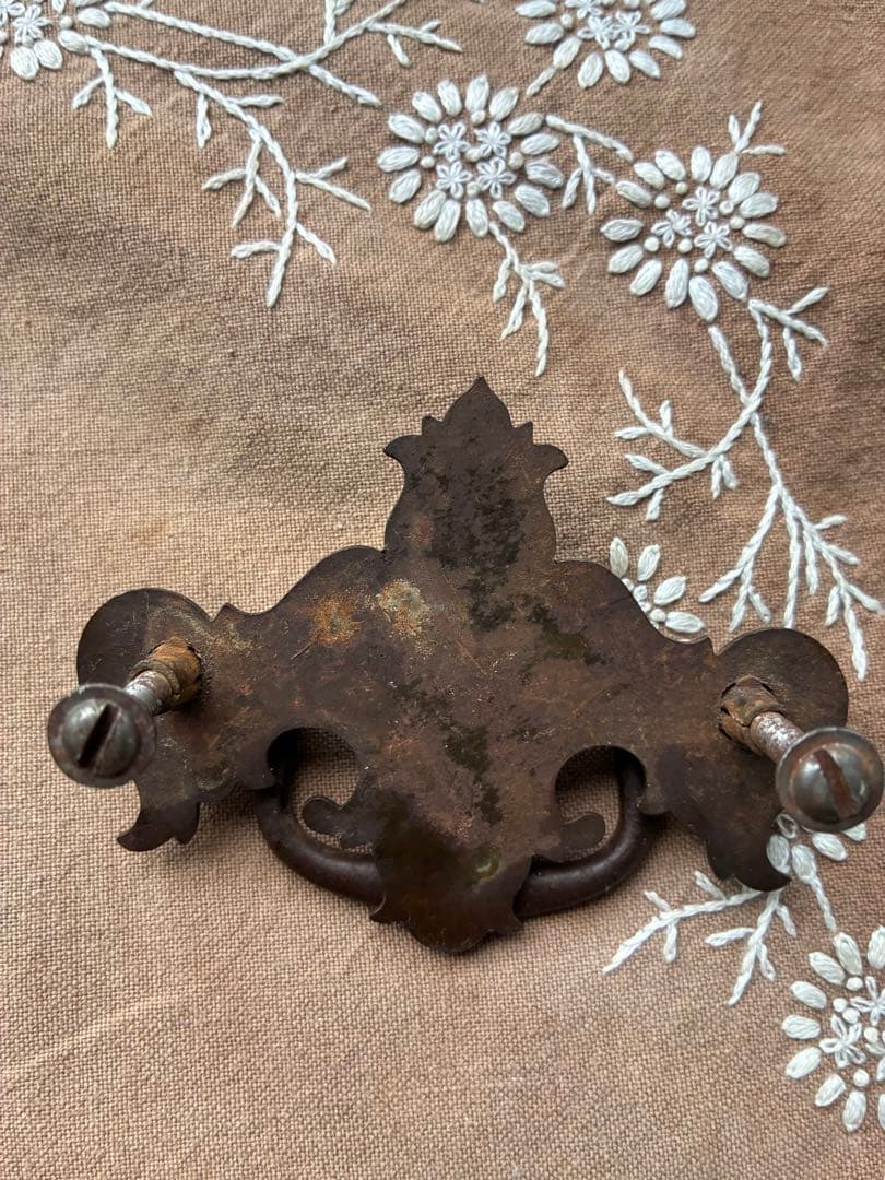 青柳様専用アンティーク アイアン 引き出し 取っ手 ノブ 持ち手 金具