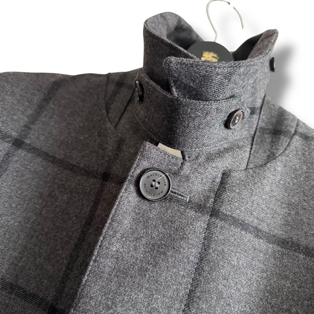 未使用級 白タグ マッキントッシュ ダンケルド ウールステンカラー