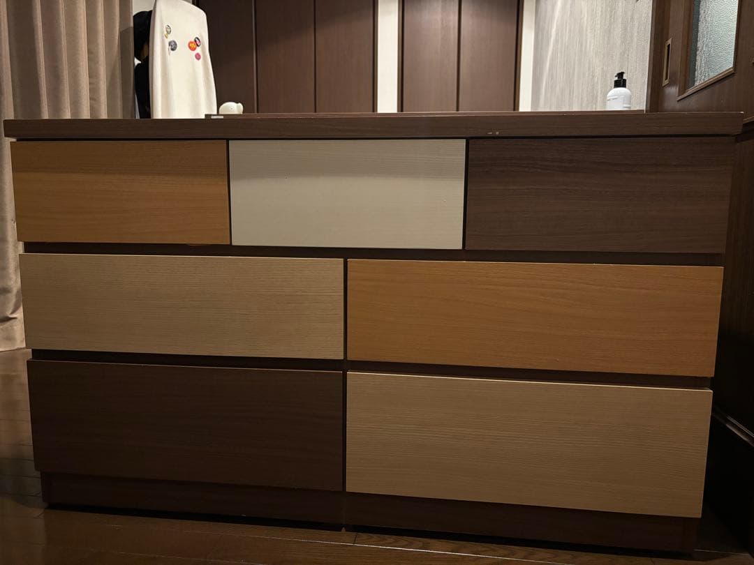 ニトリ NITORI チェスト KAREN3 120LC カレナ【送料込み】 幅120cm] ローチェスト (カレナ 120LC DBR) 【配送員設置】 【5年保証