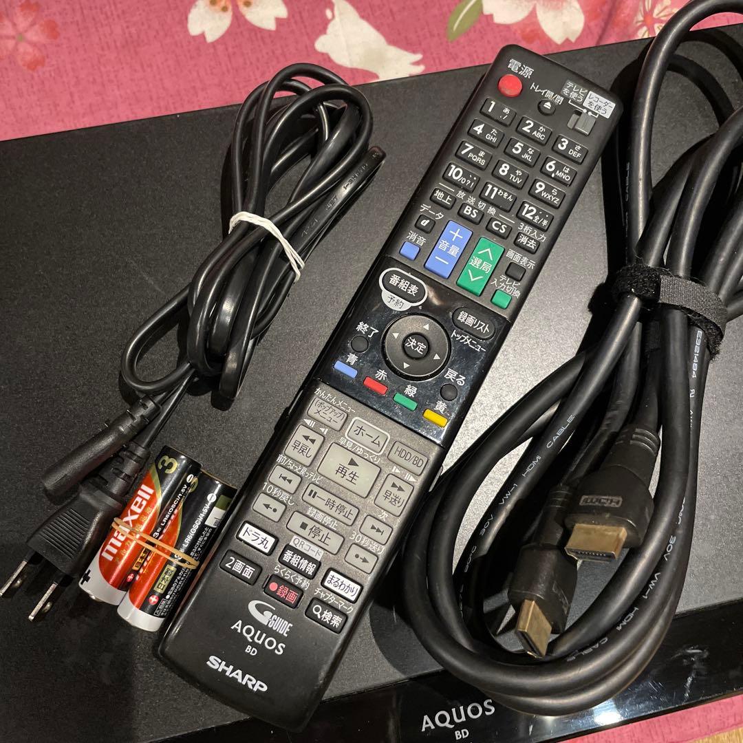SHARP BD-W580 12倍録 500GB 純正リモ等付フル装備 完動品！