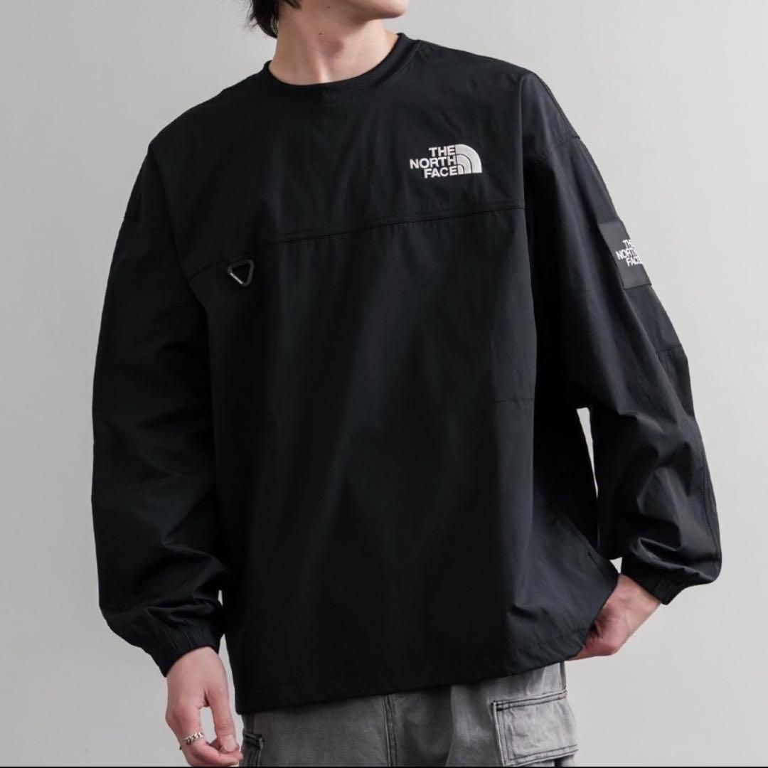 新品 ノースフェイス ALBANY EX CREWNECK ロンT 黒 M 韓国 - メルカリ