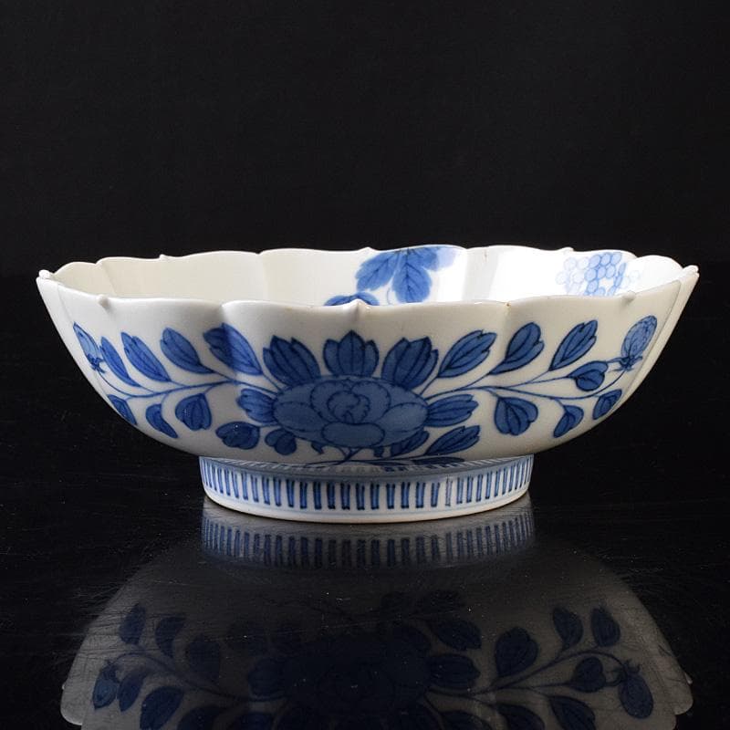 かず様専用 鍋島焼 藍鍋島 葡萄文 五寸皿 時代箱付 V R8114 - メルカリ