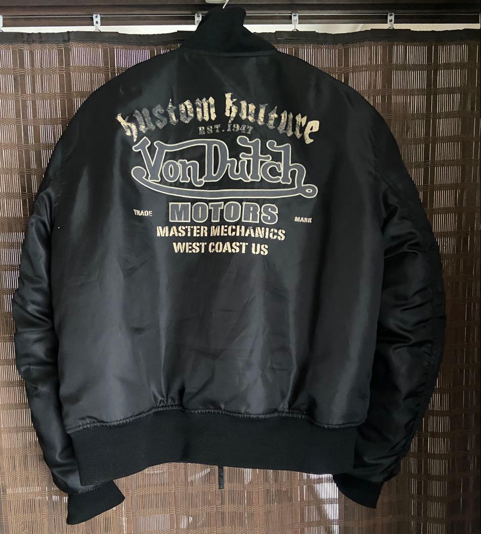 Von Dutch motors MA-1 ボンバージャケット ブラック - メルカリ
