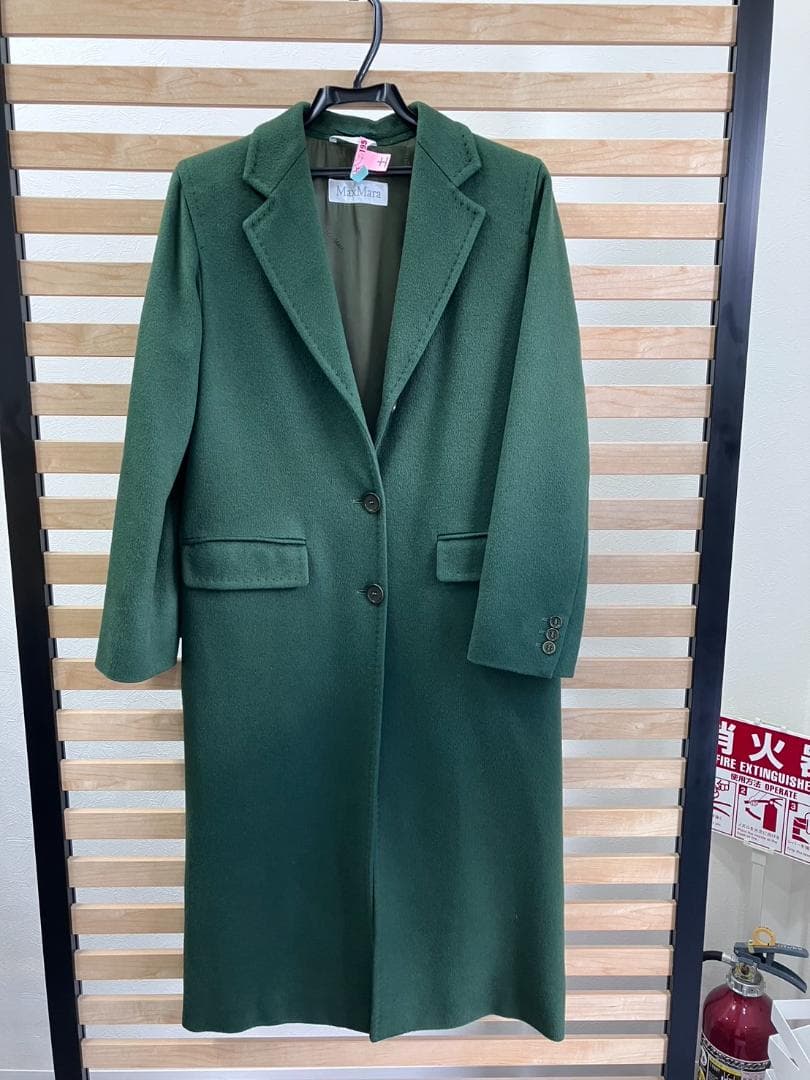 美品！マックスマーラ　白タグ　カシミヤ100％　チェスターロングコートサイズ38 Max Mara（マックスマーラ） MAX MARA 90s ヴィンテージ 希少 最高級