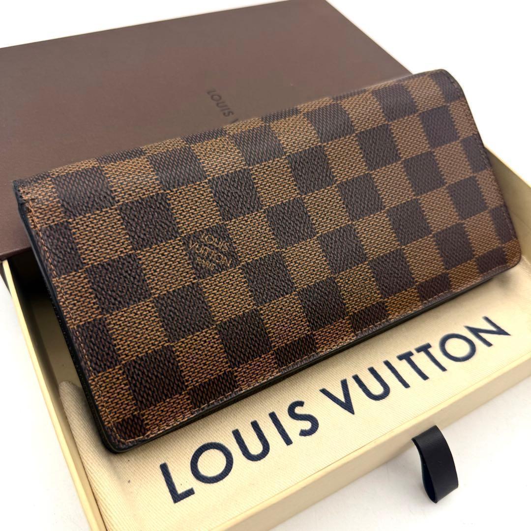 極上美品】ルイヴィトン ポルトフォイユ ブラザ 折り財布 ダミエ