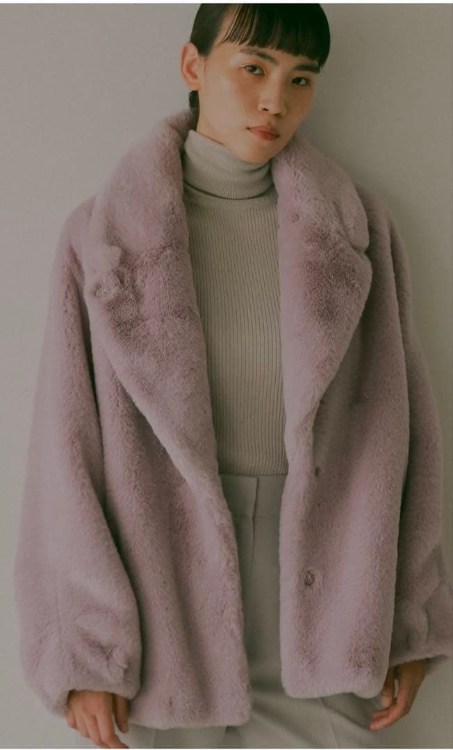 タグ付き未使用品THINK Fur Short Jacket 希少なラベンダー THINK FUR - 地球や環境に優しいEthical Fashion Brand