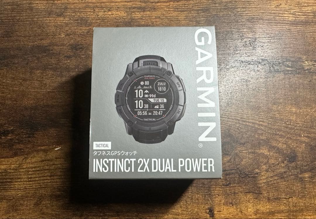 時計 GARMIN INSTINCT 2X DUAL POWER TACTICAL Garmin Instinct 2X Solar - Tactical Edition, Rugged GPS Smartwatch