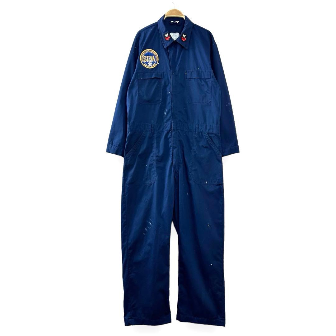米軍 海軍 USNAVY ユーティリティカバーオール つなぎ ミリタリーS40