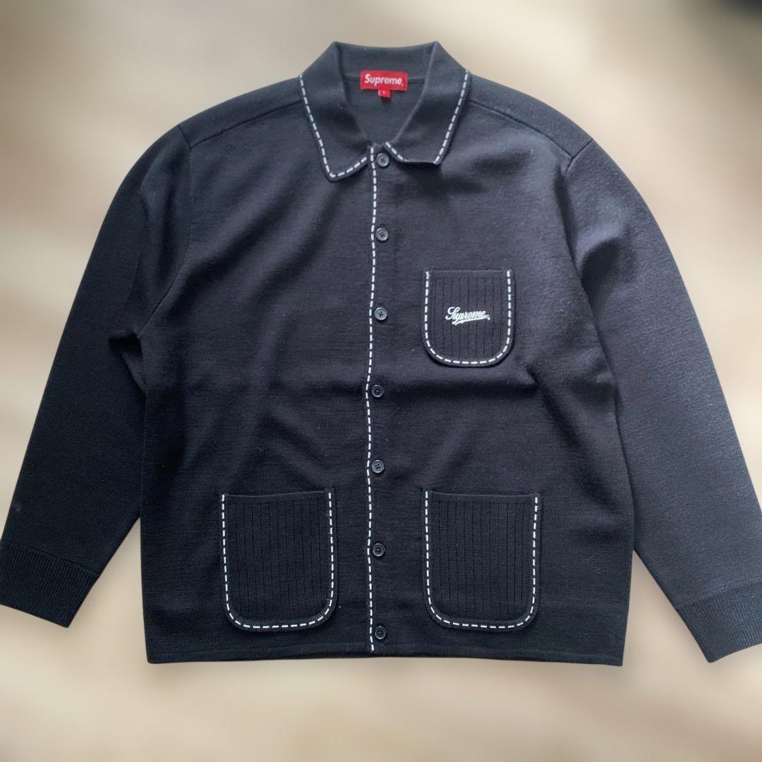 SUPREME「Contrast Stitch Button Up」ブラックL - メルカリ