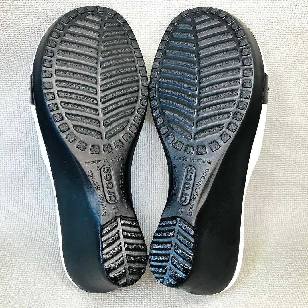 希少美品】廃盤モデル クロックスW6(23㌢)ササリー ホワイト ウェッジ