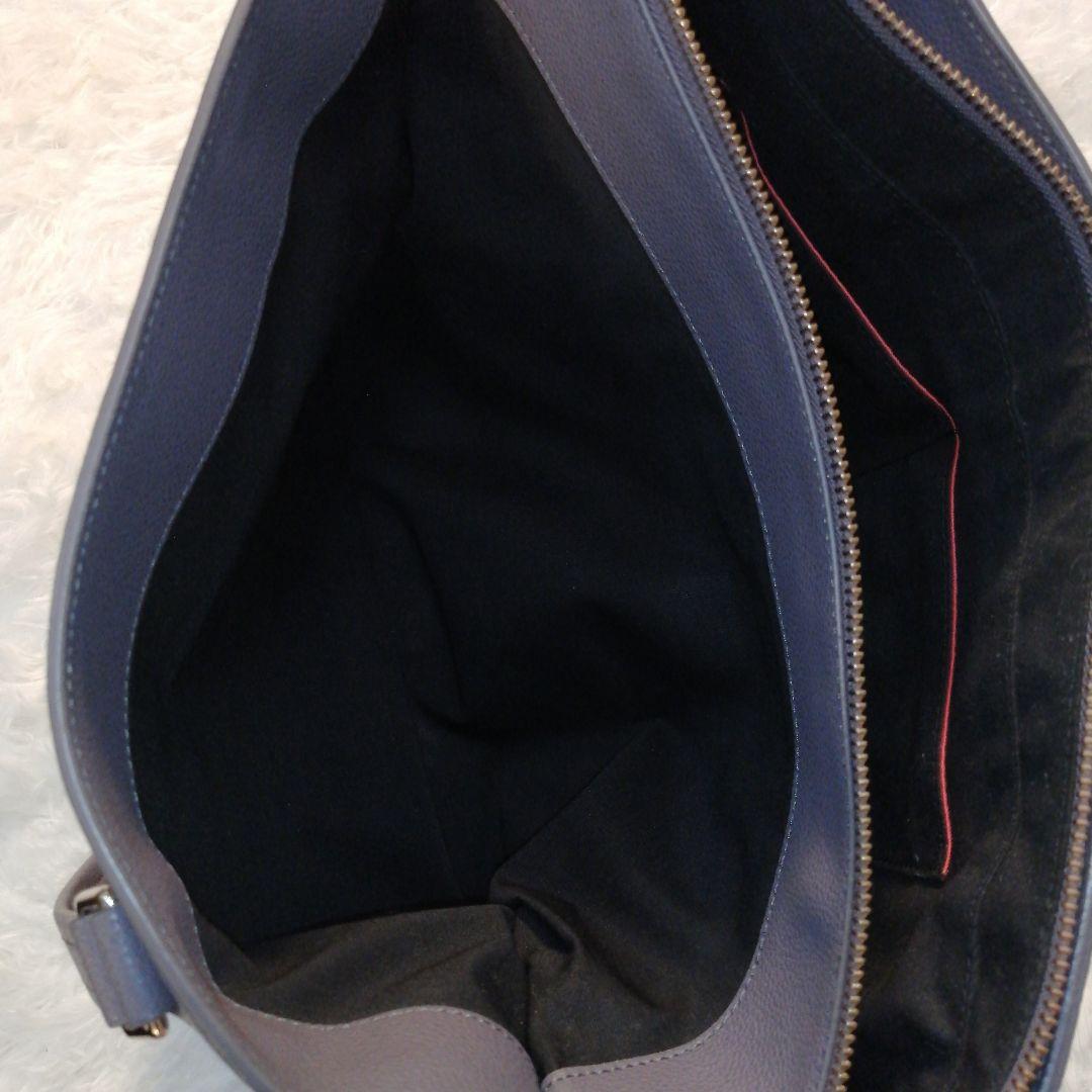 ポールスミス レザー インレイド マルチストライプハンドル トート