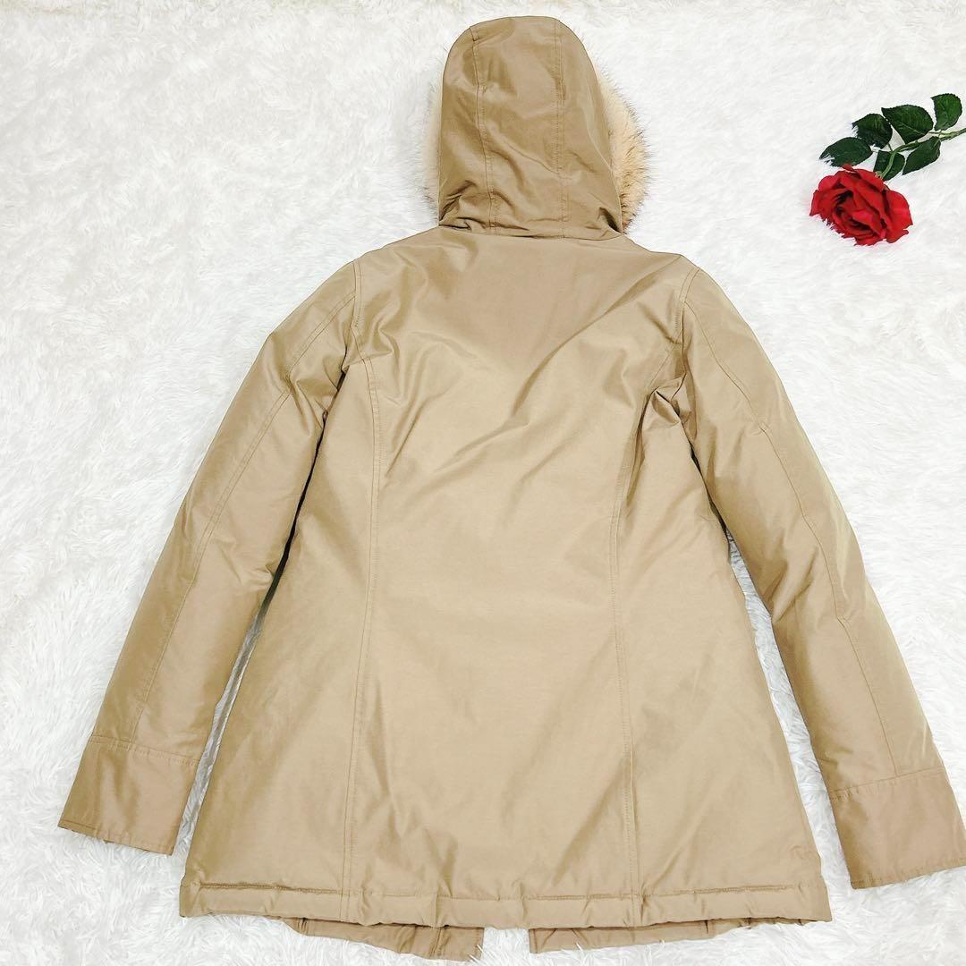 極美品✨ ウールリッチ ダウンジャケット ベージュ ファー レディース