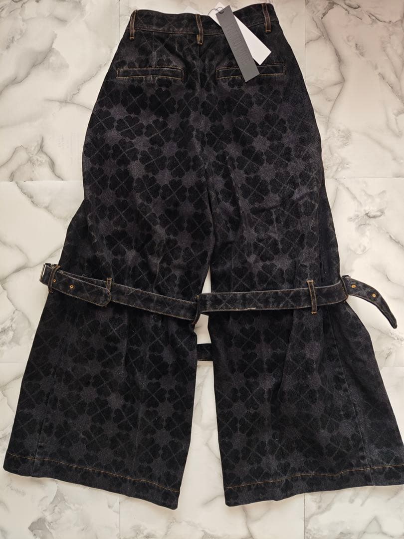 新品】PAMEO POSE クローバーデニムパンツ ブラック M y2k - メルカリ