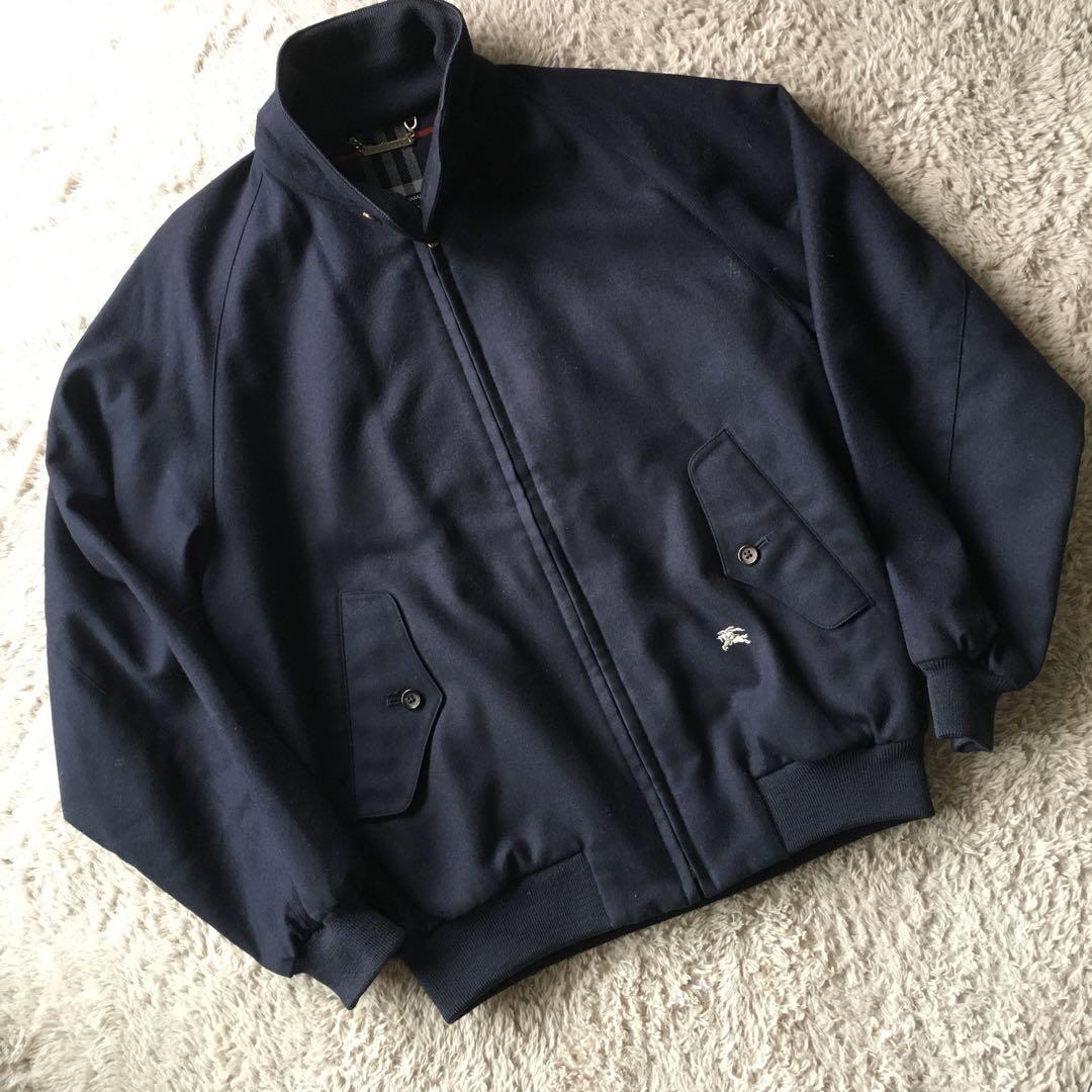 極美品】バーバリーズ ハリントンジャケット ウール ノバチェック