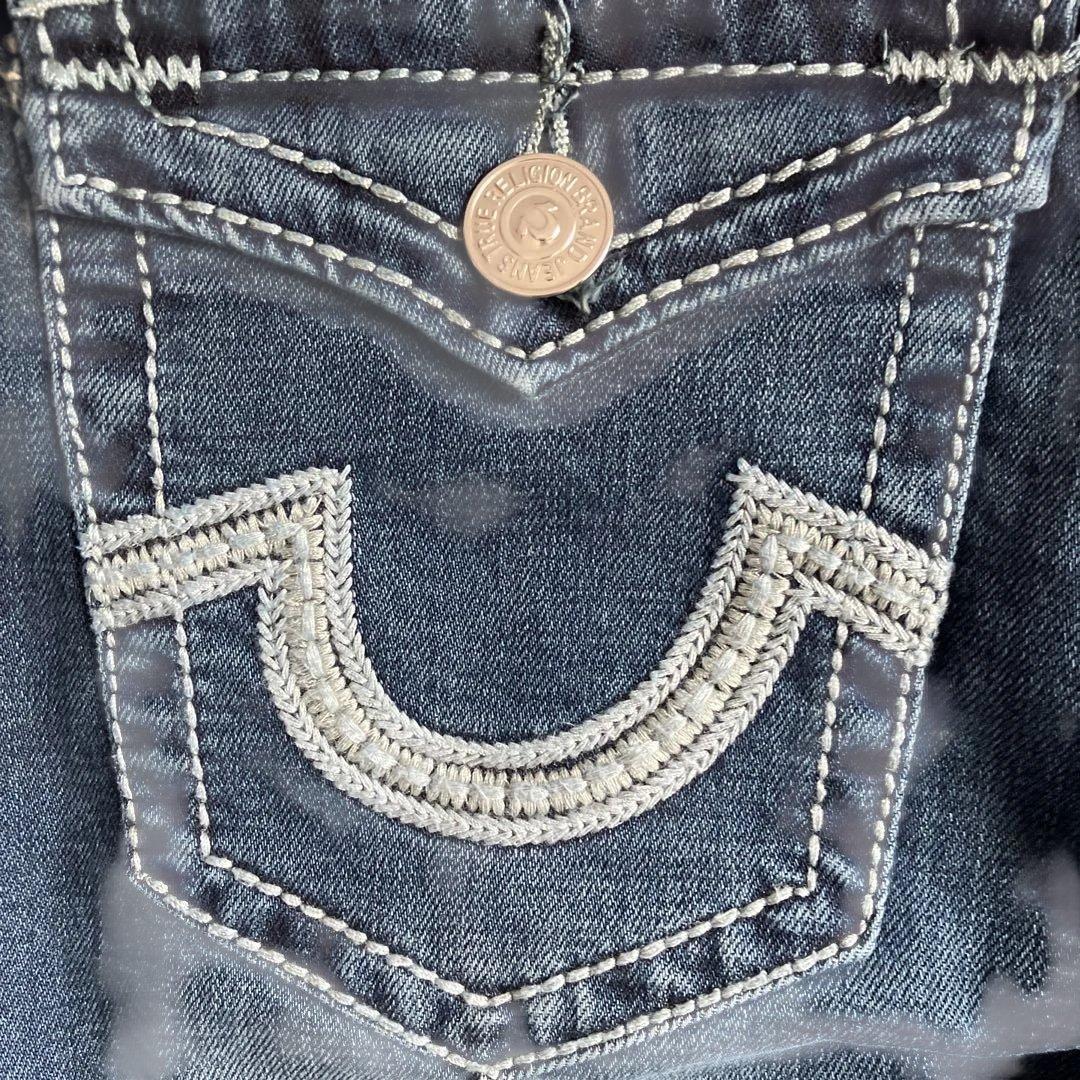 TRUERLIGION JOEY SUPER T極太白色ステッチ 刺繍入り 32 - メルカリ