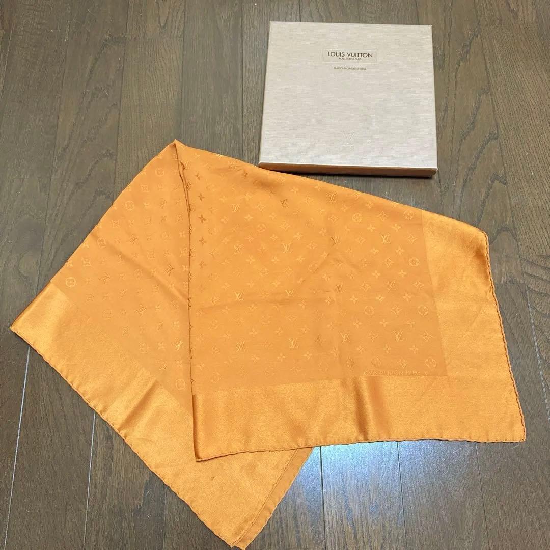 ルイヴィトン モノグラム シルク ストール スカーフ - メルカリ