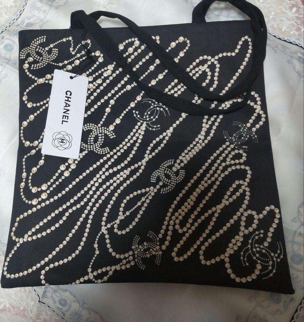 CHANEL パールデザイン VIPポイントギフト キャンバストートバッグ