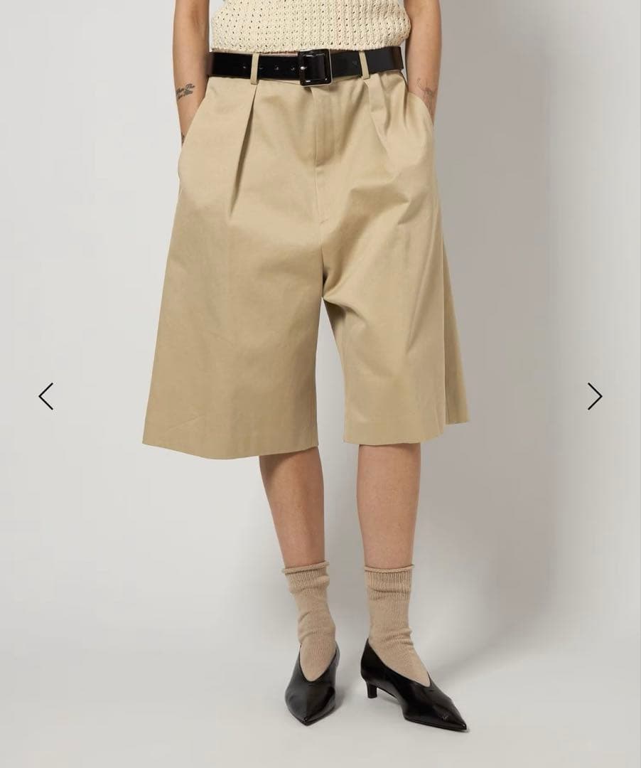 ＜6(ROKU) ＞コットン チノ ショートパンツ 6 チノパン 「6(ROKU) 」コットン チノ ショートパンツ 2 レディース