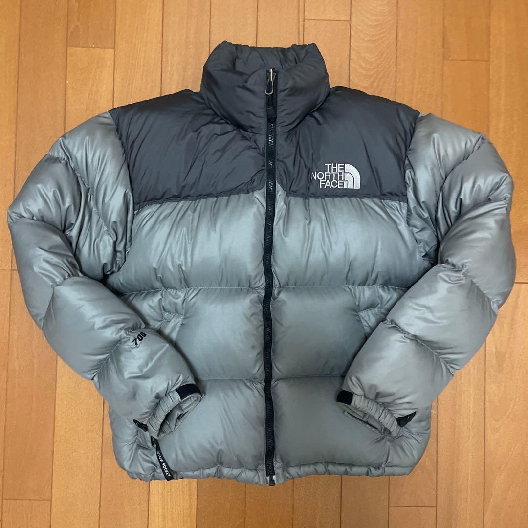 m*様 H*n様 ノースフェイス　レトロヌプシ　ダウンジャケット　700 グレー ザ・ノース・フェイス THE NORTH FACE メンズ アウトドアカジュアル