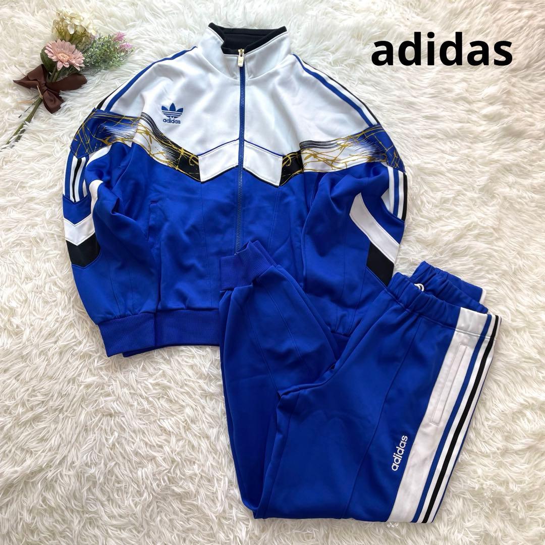 極美品✨アディダス 90´s デサント製 トラックジャケット セットアップ XL