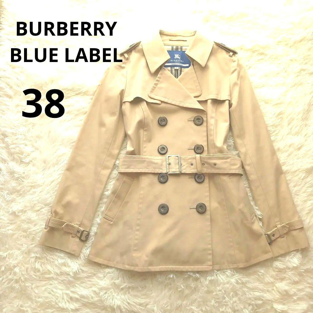 ⭐バーバリーブルーレーベル トレンチコート38⭐ベルト付き ノバチェック