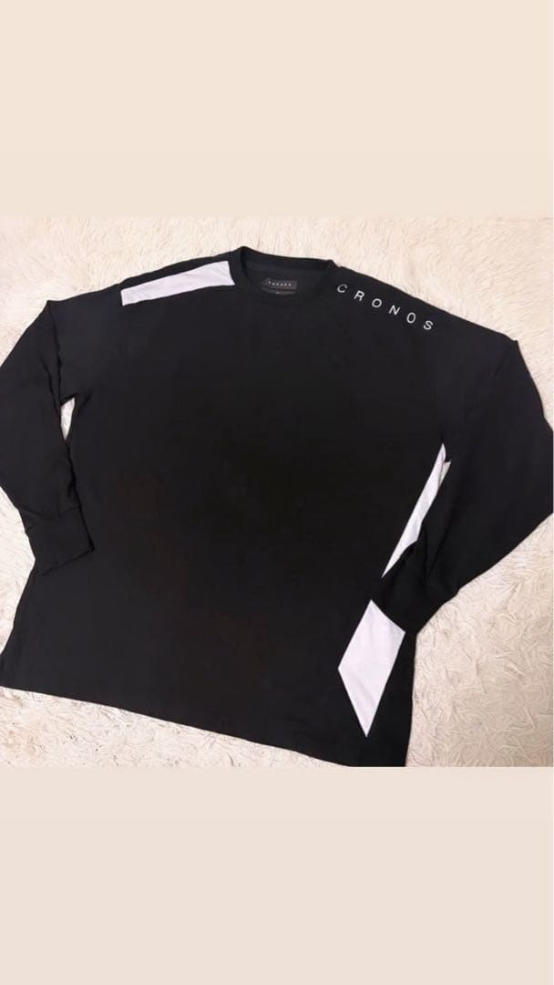 クロノスcronosロンT長袖ブラックM 希少サイズ クロノス CRONOS ロンT カットソー 長袖 ブラック 黒 XL