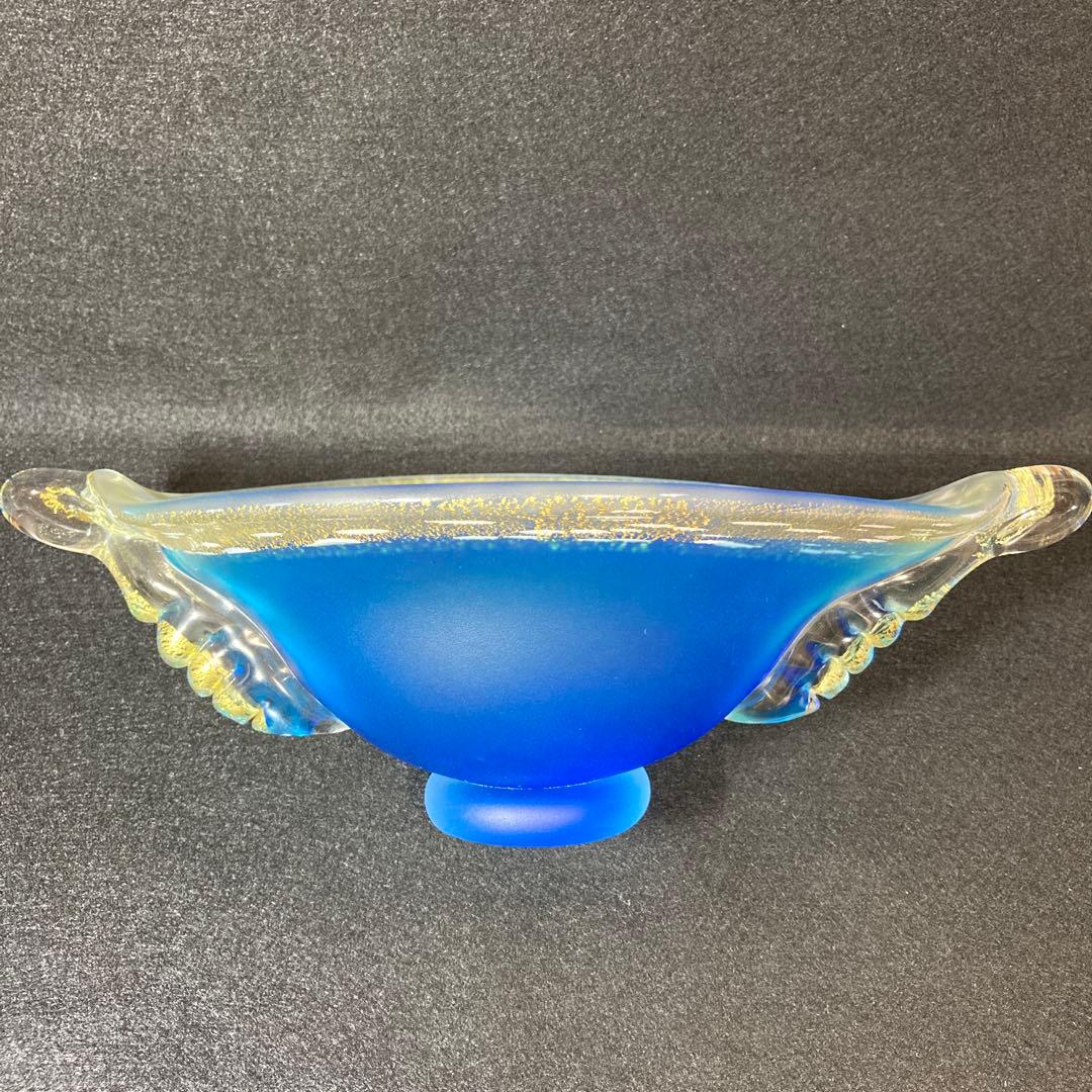 黒木国昭 金彩 硝子 ガラス 花器 鉢 器 硝子 黒木国昭 金彩象嵌 酒器 光琳 徳利 盃 ペア セット ガラス 硝子 現代の