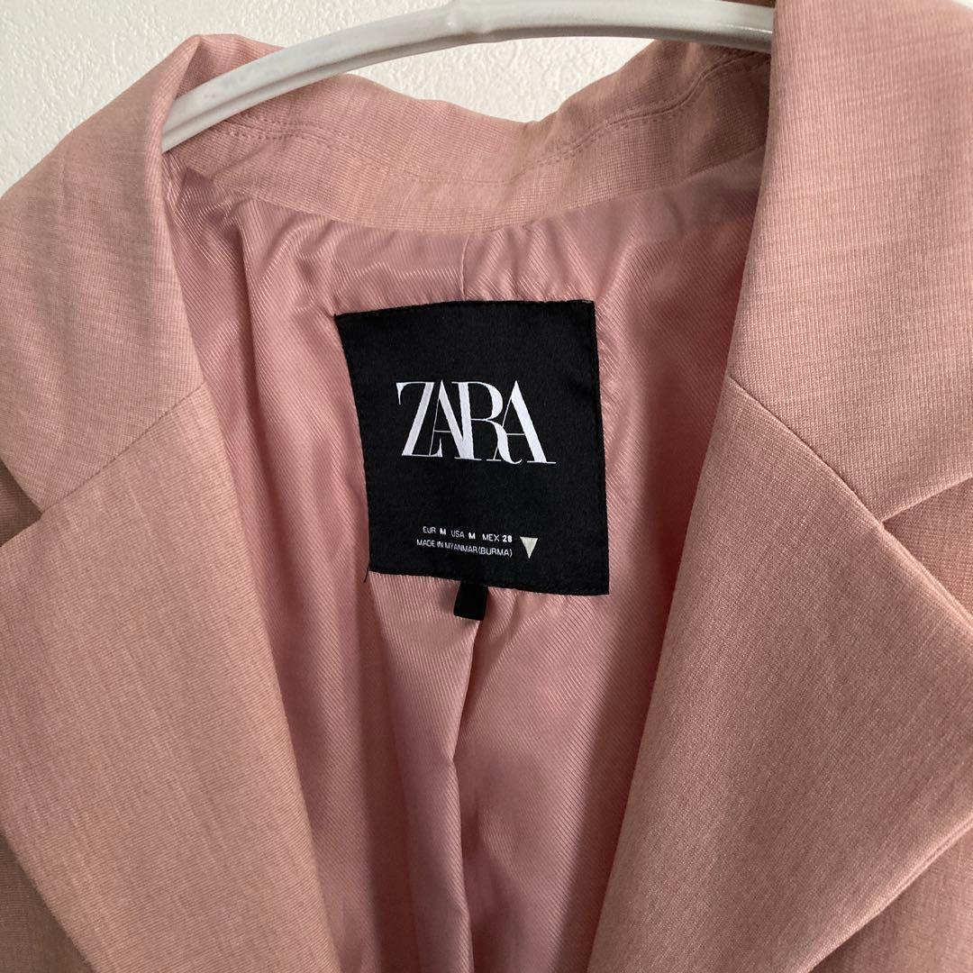 新品/未使用‼️ZARA ピンクジャケット - メルカリ