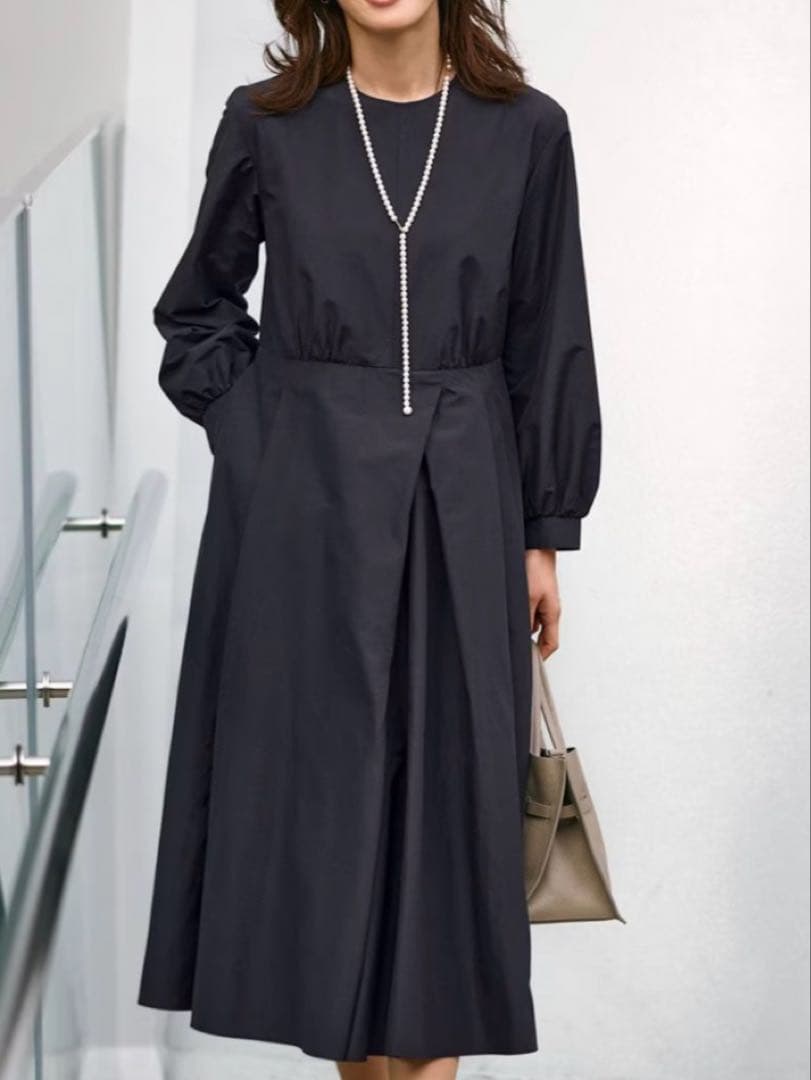 一度着用◇23区◇ 【VERYコラボ】ラスタークロスタックワンピース◇サイズ40 23区（ニジュウサンク） ワンピース 「VERYコラボ」ラスタークロス