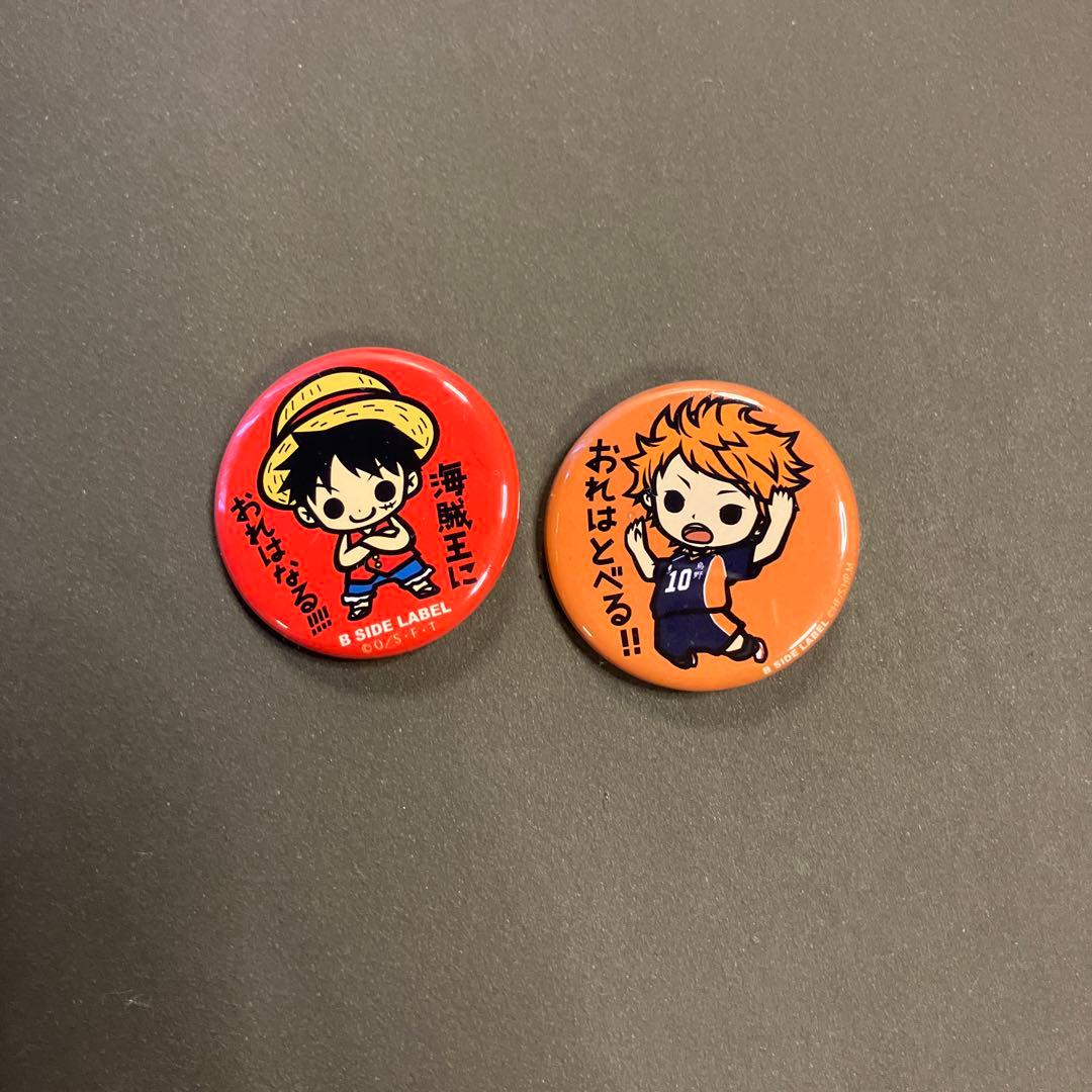 ルフィと日向翔陽 ピンバッジセット - メルカリ