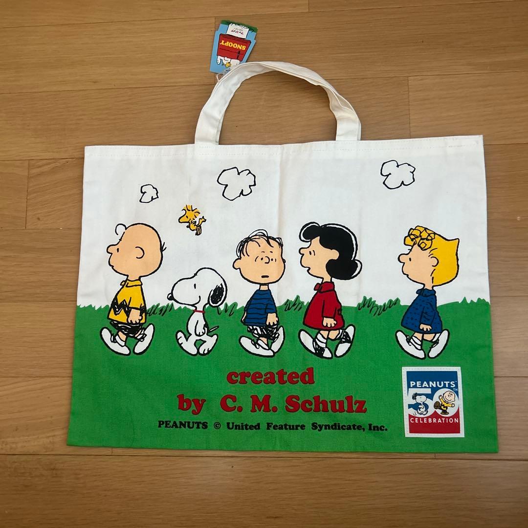 ファミリア スヌーピー トートバッグ レッスンバッグ レトロ - メルカリ