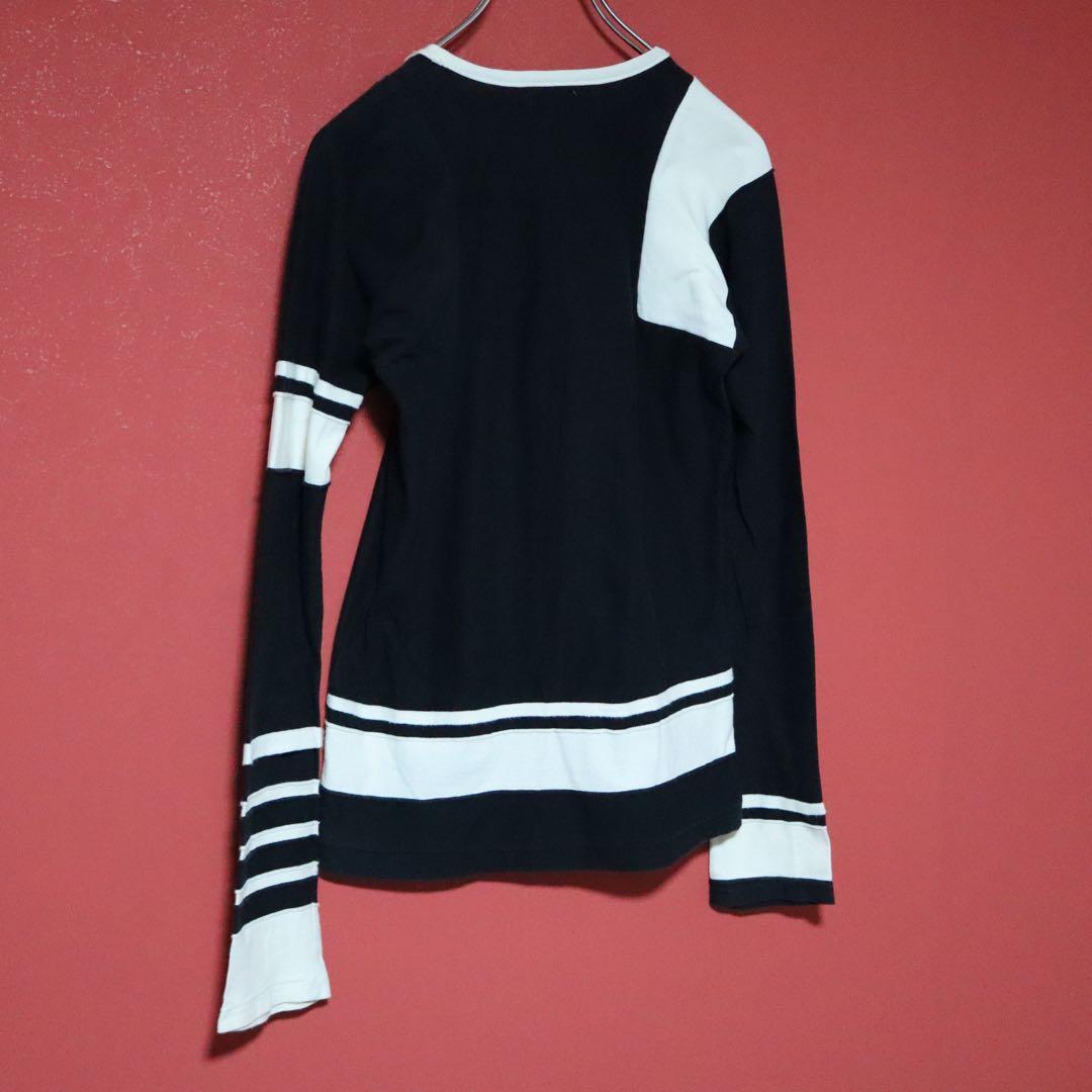 Yohji Yamamoto 短丈 ロング袖 アシンメトリーデザイン ロンT - メルカリ