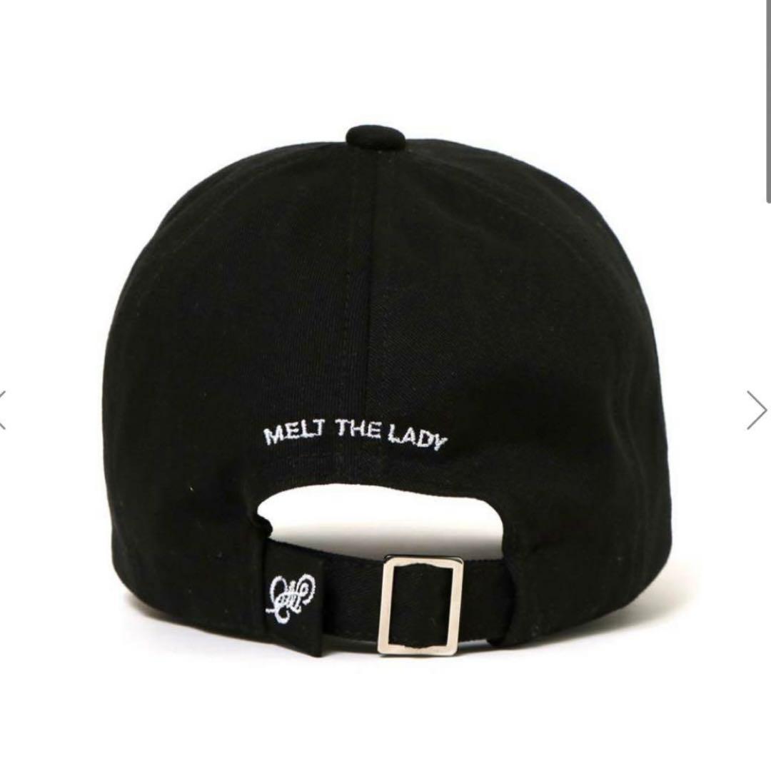 melt the lady メルトザレディ logo cap black