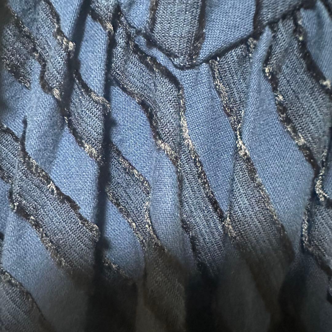 Vivienne Westwood ブラウス ストライプ フリンジ ネイビー 紺