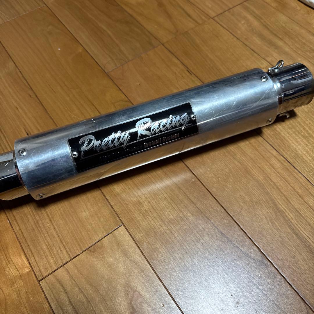 Pretty Racing マフラー本体 Z400GP ショート管 ブラック マフラー
