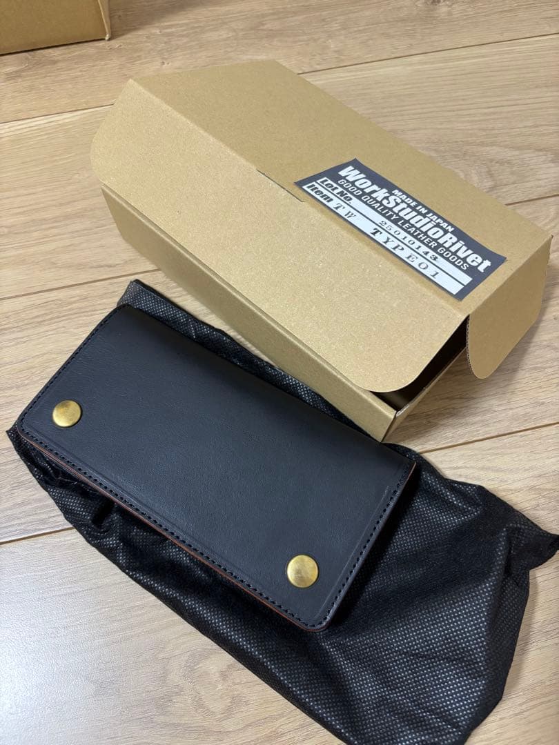 WorkStudioRivet ワークスタジオリベット ウォレット 茶芯 - メルカリ