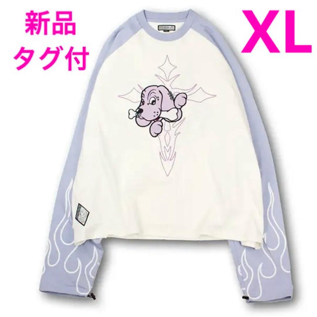 ドン・キホーテ限定 ガルフィー GALFY 大萌え袖ロンTee パープル