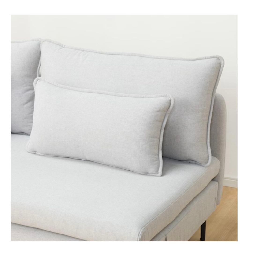 みるくさん】ニトリ広い座面のゆったりソファNシールド3人掛けMS01