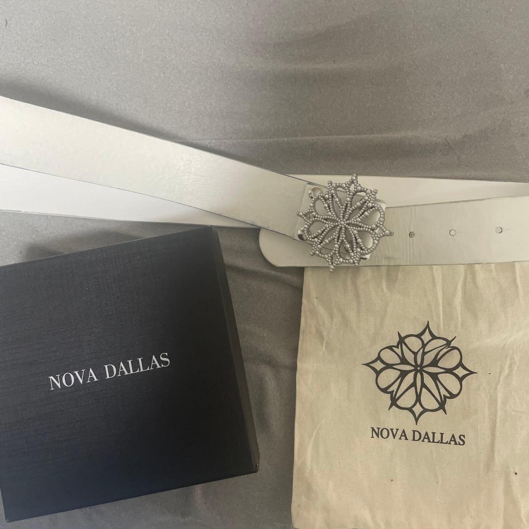 DALLASBRANDホワイト ベルト NOVA DALLAS dallasbrand ベルト 白ベルト - メルカリ