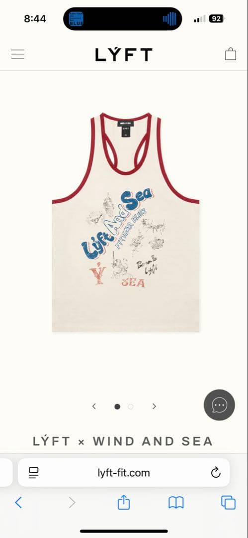 LÝFT × WIND AND SEA GRAPHIC TANKTOP -RED - メルカリ