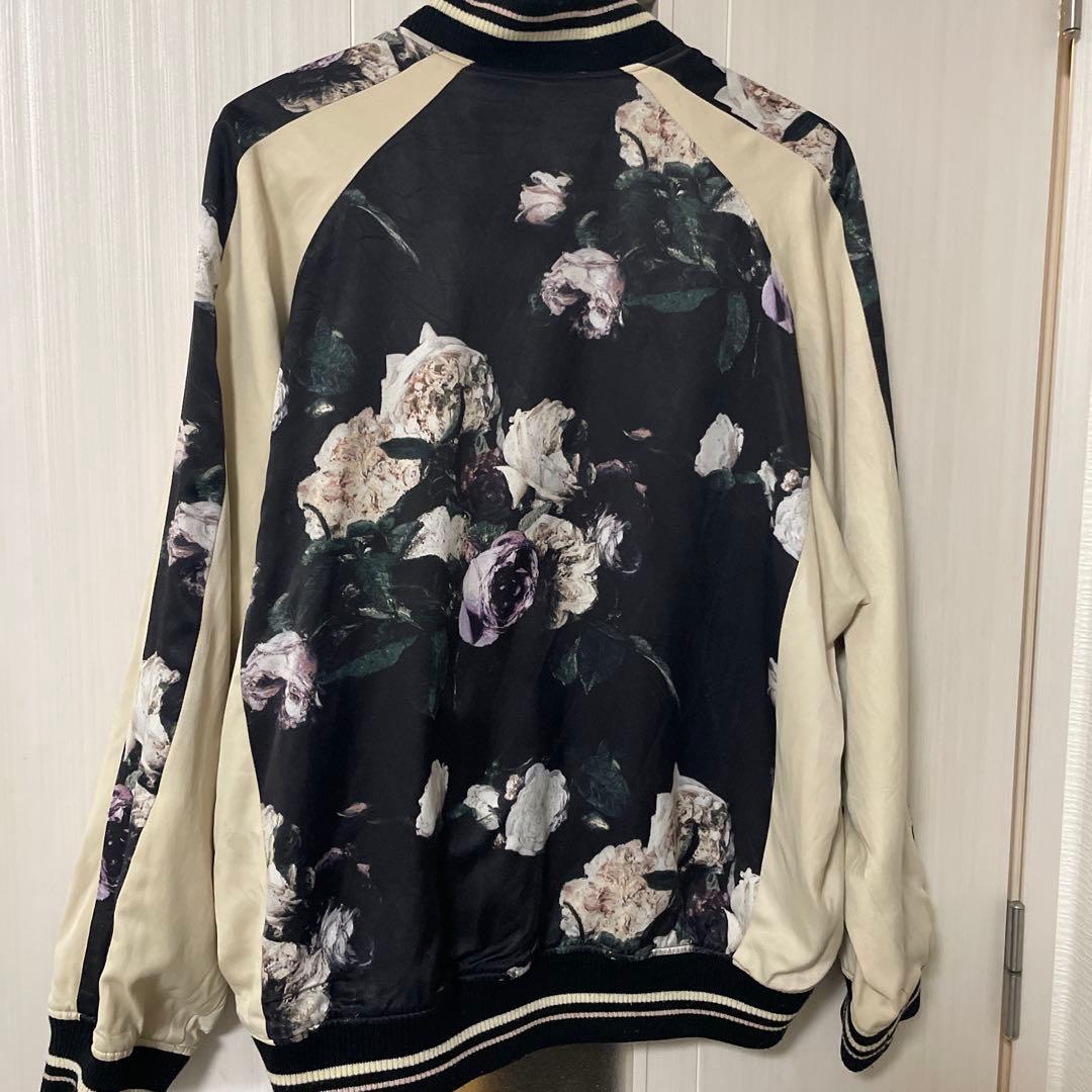 スカジャン ラッドミュージシャン 地図柄 白 map柄 LAD MUSICIAN