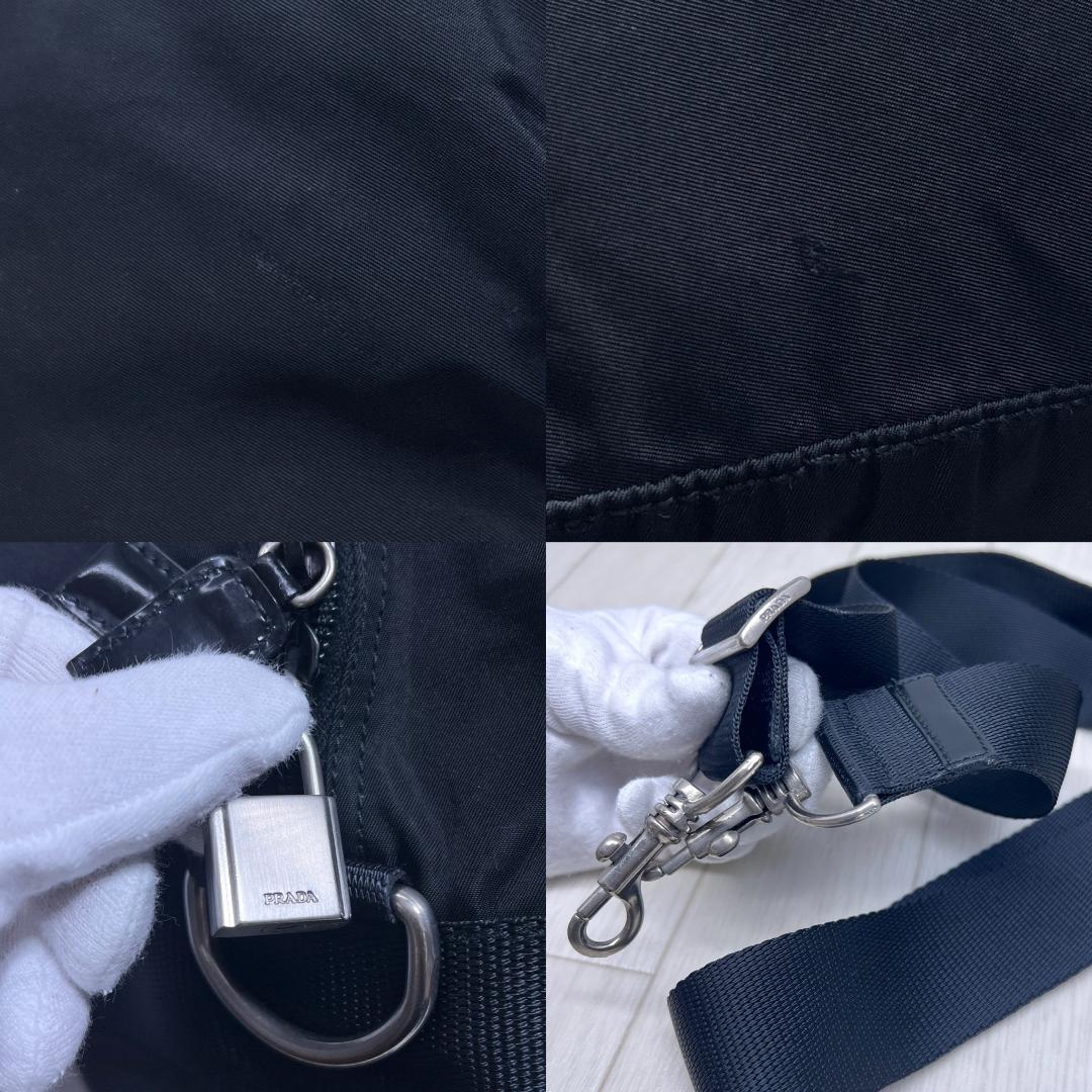 格安】PRADA×プラダ 特大パドロックボストンバッグ