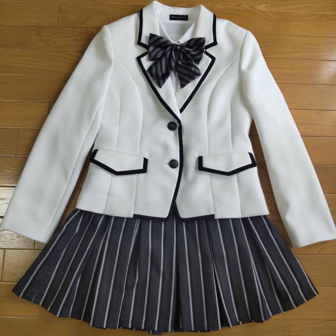 キャサリンコテージ】卒業式フォーマルスーツ(160)女の子 卒服 白