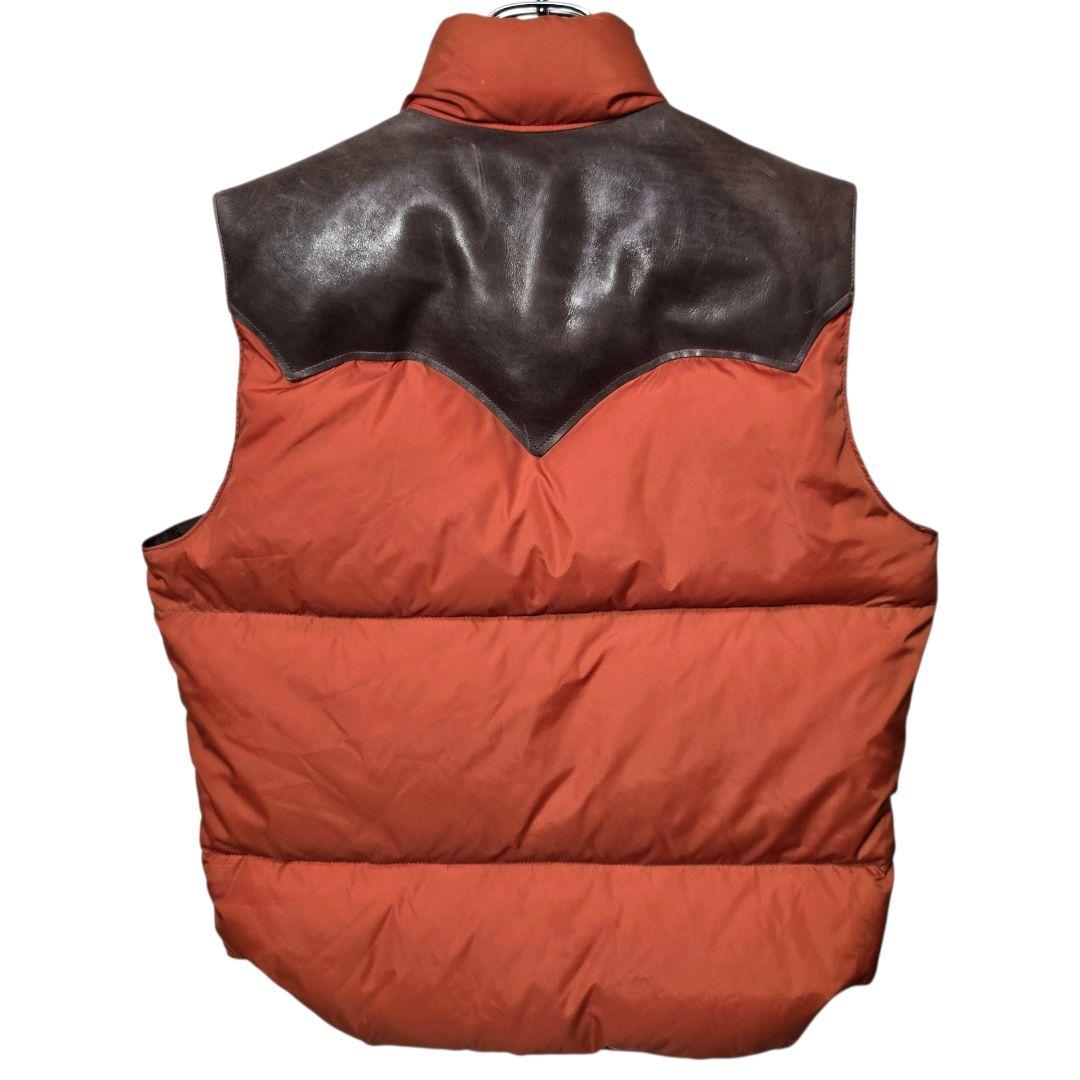 ロッキーマウンテンフェザーベッド ウエアハウス ダウンベスト 馬革 38