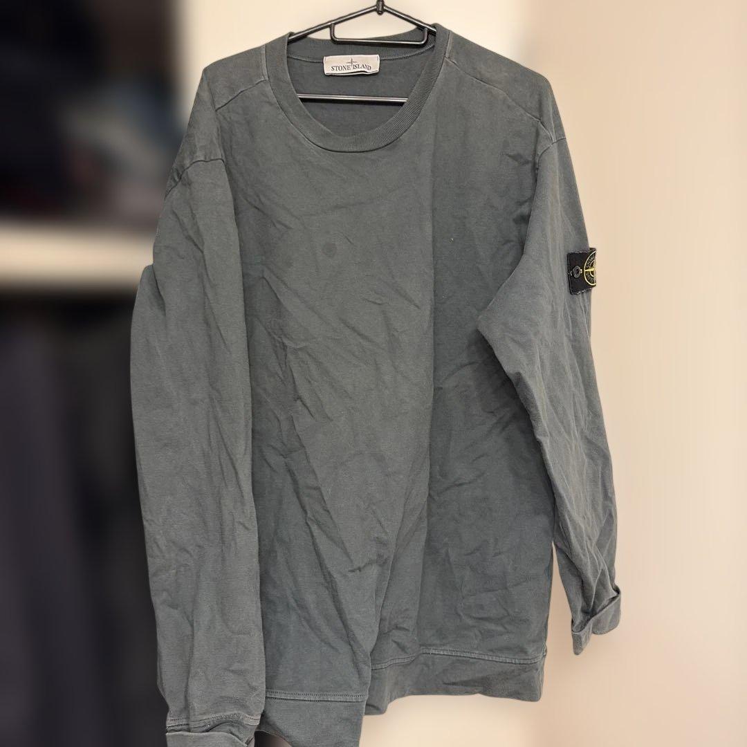 STONE  ロンT Stone Island ストーンアイランド ガーメントダイ ロンT 100075 Stone