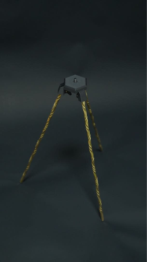 三脚　アウトドア　サイドテーブル アウトドアソロテーブル 三脚型サイドテーブル 二段セット サイド