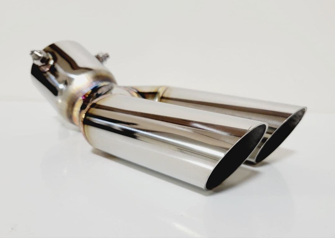 aオールステンレス ネオクラシックデュアルマフラーカッター 下向き用